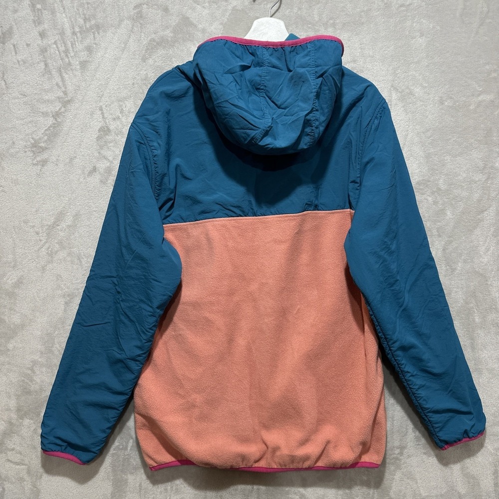 HUF Muir Pullover Hooded Fleece Jacket Size L Color Block 1/4 Zip - Picture 2 of 7